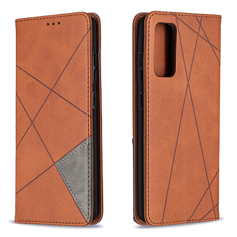 Handytasche Stand Schutzhülle Flip Leder Hülle B07F für Samsung Galaxy S20 FE (2022) 5G Braun