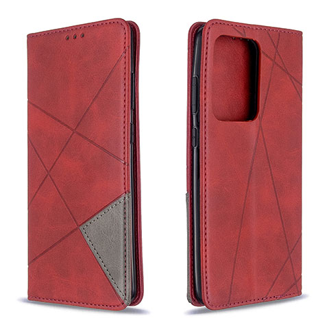 Handytasche Stand Schutzhülle Flip Leder Hülle B07F für Samsung Galaxy S20 Plus 5G Rot