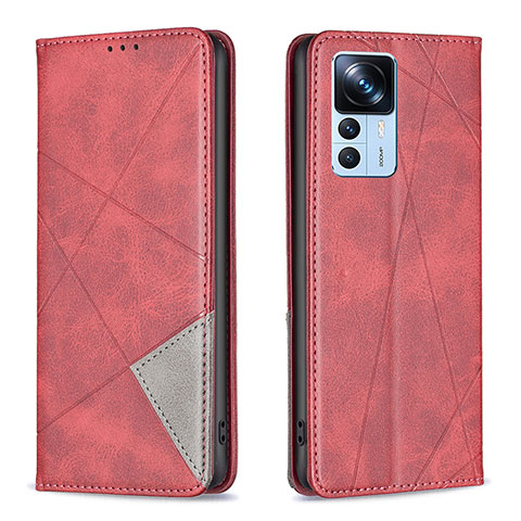 Handytasche Stand Schutzhülle Flip Leder Hülle B07F für Xiaomi Mi 12T 5G Rot