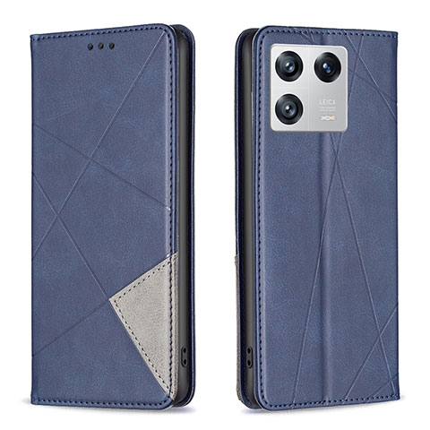 Handytasche Stand Schutzhülle Flip Leder Hülle B07F für Xiaomi Mi 13 5G Blau