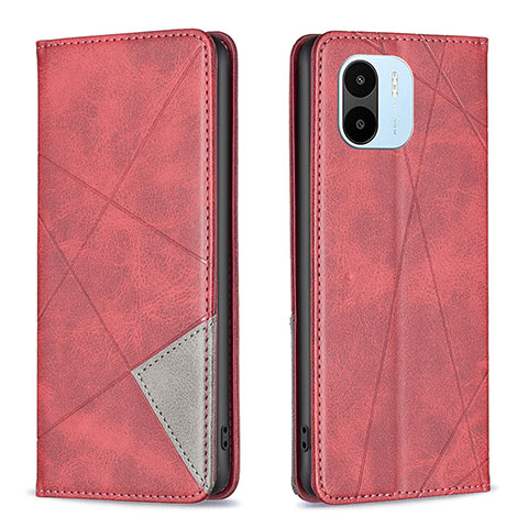 Handytasche Stand Schutzhülle Flip Leder Hülle B07F für Xiaomi Poco C50 Rot