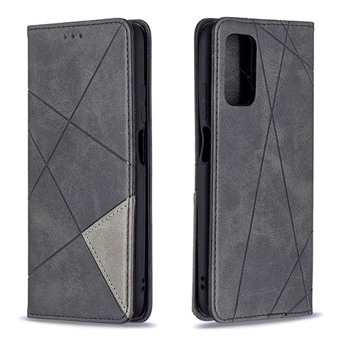 Handytasche Stand Schutzhülle Flip Leder Hülle B07F für Xiaomi Poco M3 Schwarz