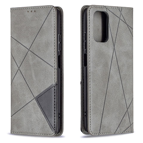 Handytasche Stand Schutzhülle Flip Leder Hülle B07F für Xiaomi Poco M5S Grau