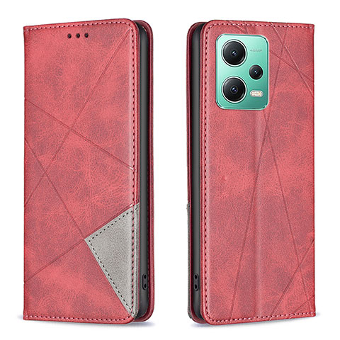 Handytasche Stand Schutzhülle Flip Leder Hülle B07F für Xiaomi Poco X5 5G Rot