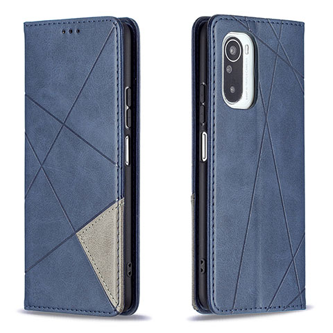 Handytasche Stand Schutzhülle Flip Leder Hülle B07F für Xiaomi Redmi K40 Pro+ Plus 5G Blau