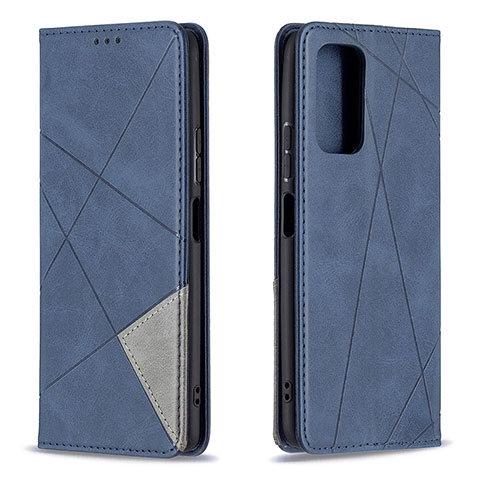 Handytasche Stand Schutzhülle Flip Leder Hülle B07F für Xiaomi Redmi Note 10 Pro 4G Blau