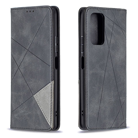 Handytasche Stand Schutzhülle Flip Leder Hülle B07F für Xiaomi Redmi Note 10 Pro 4G Schwarz