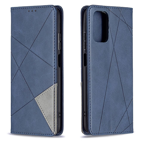 Handytasche Stand Schutzhülle Flip Leder Hülle B07F für Xiaomi Redmi Note 10S 4G Blau