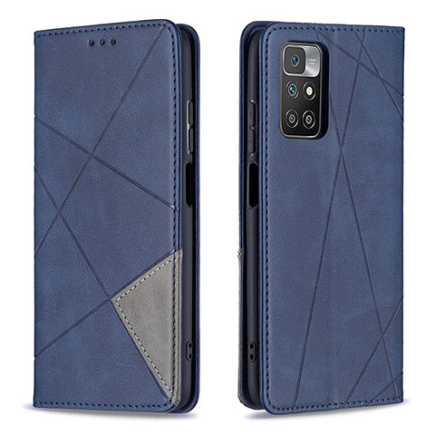 Handytasche Stand Schutzhülle Flip Leder Hülle B07F für Xiaomi Redmi Note 11 4G (2021) Blau