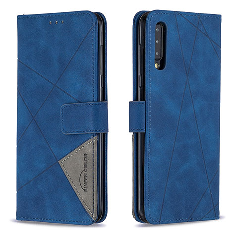 Handytasche Stand Schutzhülle Flip Leder Hülle B08F für Samsung Galaxy A30S Blau