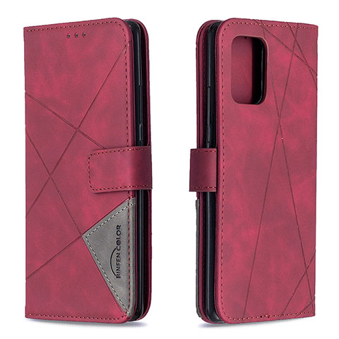 Handytasche Stand Schutzhülle Flip Leder Hülle B08F für Samsung Galaxy M80S Rot