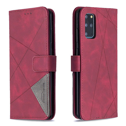 Handytasche Stand Schutzhülle Flip Leder Hülle B08F für Samsung Galaxy S20 Plus 5G Rot