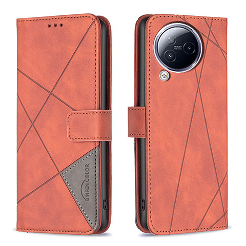 Handytasche Stand Schutzhülle Flip Leder Hülle B08F für Xiaomi Civi 3 5G Orange