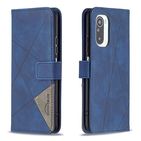 Handytasche Stand Schutzhülle Flip Leder Hülle B08F für Xiaomi Mi 11i 5G Blau