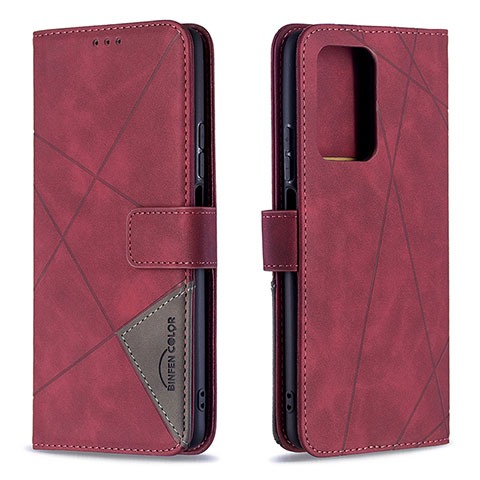 Handytasche Stand Schutzhülle Flip Leder Hülle B08F für Xiaomi Mi 11T 5G Rot