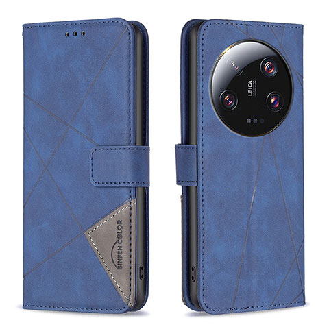 Handytasche Stand Schutzhülle Flip Leder Hülle B08F für Xiaomi Mi 13 Ultra 5G Blau