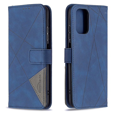 Handytasche Stand Schutzhülle Flip Leder Hülle B08F für Xiaomi Poco M5S Blau