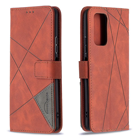 Handytasche Stand Schutzhülle Flip Leder Hülle B08F für Xiaomi Redmi Note 10 Pro 4G Orange