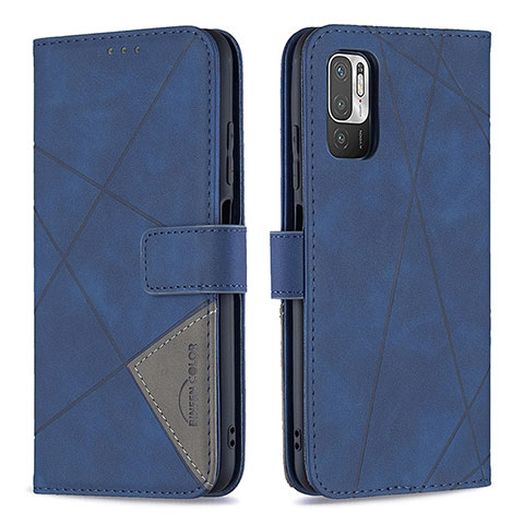 Handytasche Stand Schutzhülle Flip Leder Hülle B08F für Xiaomi Redmi Note 11 SE 5G Blau