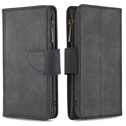 Handytasche Stand Schutzhülle Flip Leder Hülle B09F für Samsung Galaxy A30S Schwarz