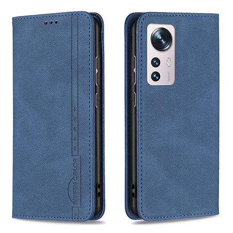 Handytasche Stand Schutzhülle Flip Leder Hülle B09F für Xiaomi Mi 12S Pro 5G Blau