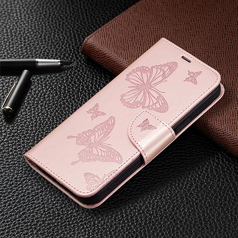 Handytasche Stand Schutzhülle Flip Leder Hülle B09F für Xiaomi Redmi Note 13 5G Rosegold