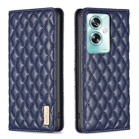 Handytasche Stand Schutzhülle Flip Leder Hülle B11F für Oppo A2 5G Blau