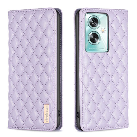 Handytasche Stand Schutzhülle Flip Leder Hülle B11F für Oppo A2 5G Violett