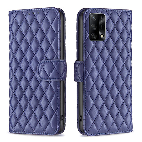 Handytasche Stand Schutzhülle Flip Leder Hülle B11F für Oppo A74 4G Blau