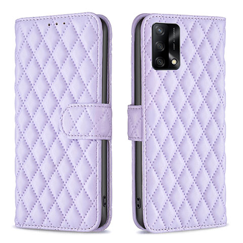 Handytasche Stand Schutzhülle Flip Leder Hülle B11F für Oppo A74 4G Violett