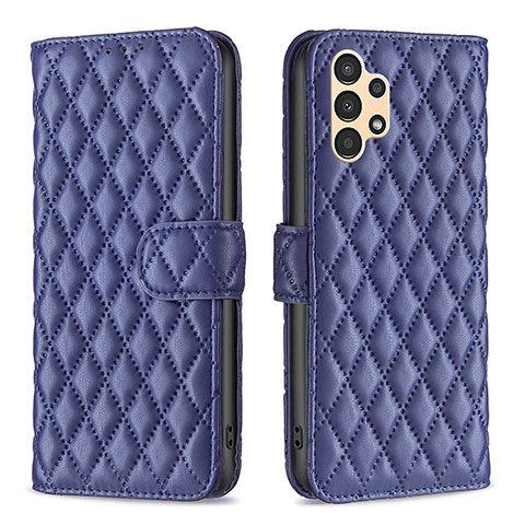 Handytasche Stand Schutzhülle Flip Leder Hülle B11F für Samsung Galaxy A13 4G Blau