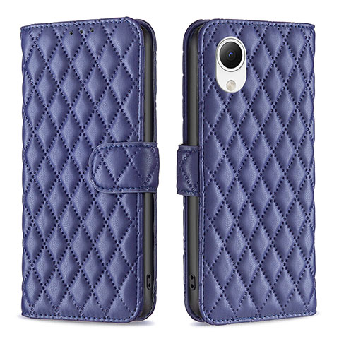 Handytasche Stand Schutzhülle Flip Leder Hülle B11F für Samsung Galaxy A23 5G SC-56C Blau