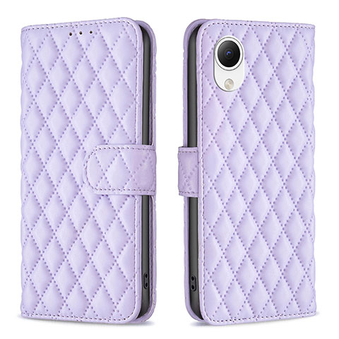 Handytasche Stand Schutzhülle Flip Leder Hülle B11F für Samsung Galaxy A23 5G SC-56C Violett