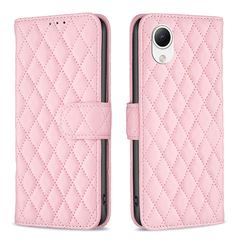 Handytasche Stand Schutzhülle Flip Leder Hülle B11F für Samsung Galaxy A23s Rosegold