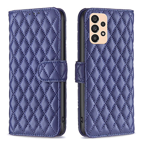 Handytasche Stand Schutzhülle Flip Leder Hülle B11F für Samsung Galaxy A33 5G Blau