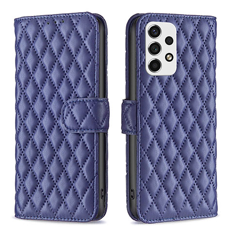 Handytasche Stand Schutzhülle Flip Leder Hülle B11F für Samsung Galaxy A53 5G Blau