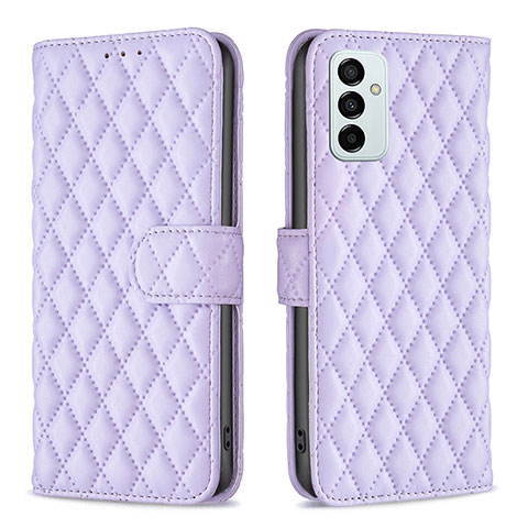 Handytasche Stand Schutzhülle Flip Leder Hülle B11F für Samsung Galaxy M23 5G Violett