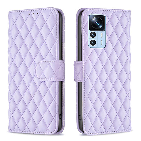 Handytasche Stand Schutzhülle Flip Leder Hülle B11F für Xiaomi Mi 12T 5G Violett