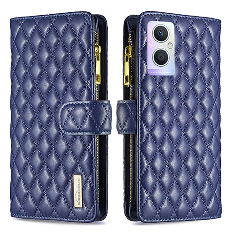 Handytasche Stand Schutzhülle Flip Leder Hülle B12F für OnePlus Nord N20 5G Blau