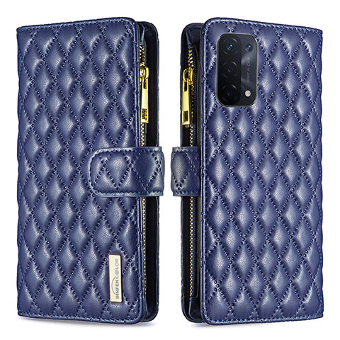 Handytasche Stand Schutzhülle Flip Leder Hülle B12F für OnePlus Nord N200 5G Blau