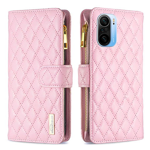 Handytasche Stand Schutzhülle Flip Leder Hülle B12F für Xiaomi Mi 11i 5G Rosegold