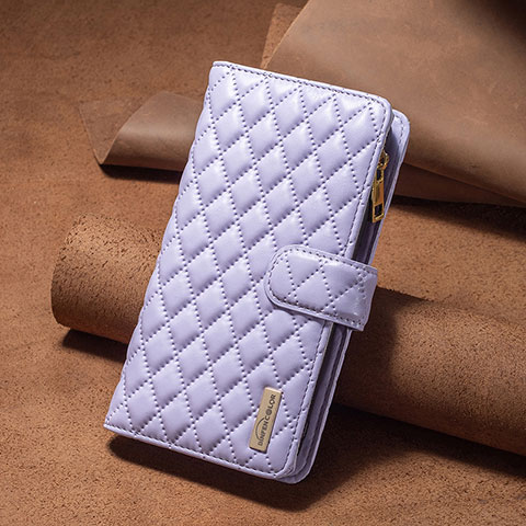 Handytasche Stand Schutzhülle Flip Leder Hülle B12F für Xiaomi Redmi 13C Violett