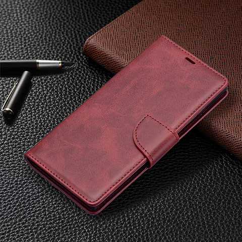 Handytasche Stand Schutzhülle Flip Leder Hülle B14F für Samsung Galaxy S21 Ultra 5G Rot