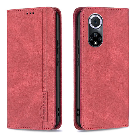 Handytasche Stand Schutzhülle Flip Leder Hülle B15F für Huawei Honor 50 5G Rot