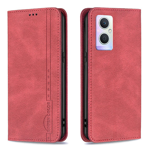 Handytasche Stand Schutzhülle Flip Leder Hülle B15F für OnePlus Nord N20 5G Rot