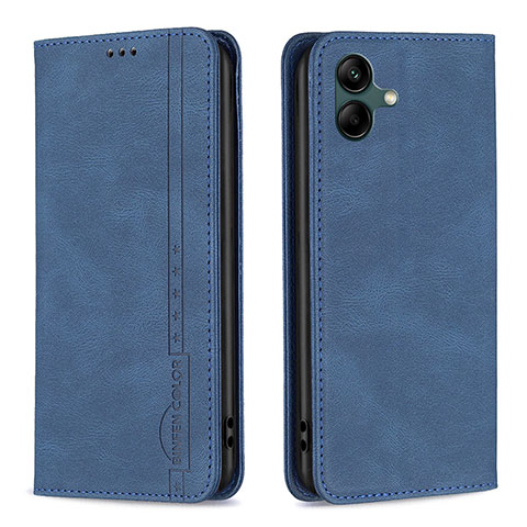 Handytasche Stand Schutzhülle Flip Leder Hülle B15F für Samsung Galaxy A04E Blau