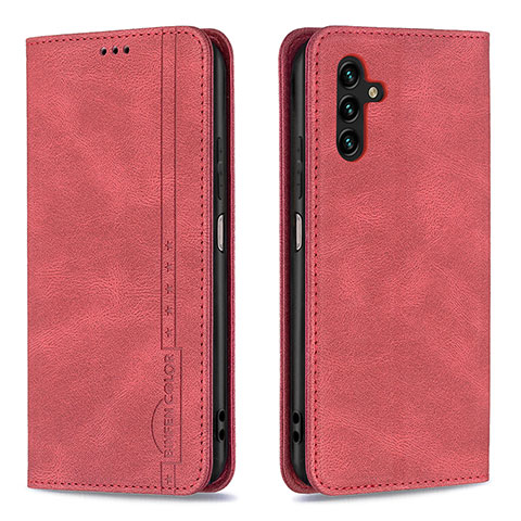 Handytasche Stand Schutzhülle Flip Leder Hülle B15F für Samsung Galaxy A04s Rot