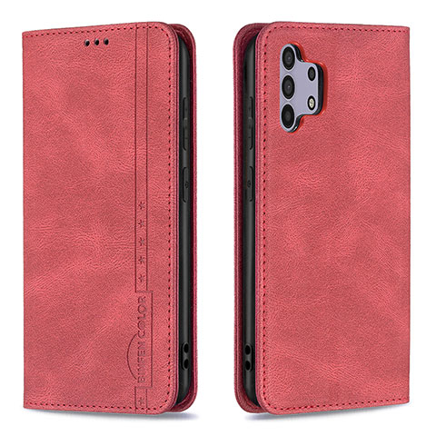 Handytasche Stand Schutzhülle Flip Leder Hülle B15F für Samsung Galaxy A32 4G Rot