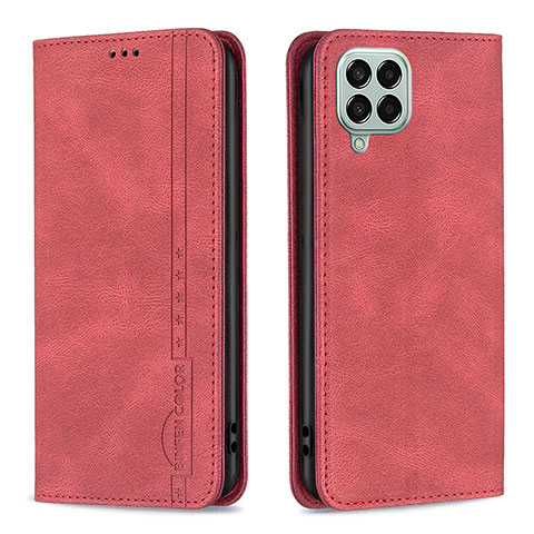 Handytasche Stand Schutzhülle Flip Leder Hülle B15F für Samsung Galaxy M33 5G Rot