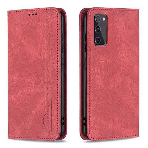 Handytasche Stand Schutzhülle Flip Leder Hülle B15F für Samsung Galaxy S20 Lite 5G Rot